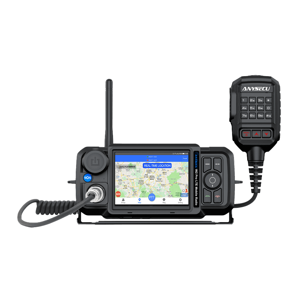Anysecu W2plus Pro – מכשיר קשר PoC חכם עם Android 7, מסך מגע 3.5″, GPS ותקשורת 4G